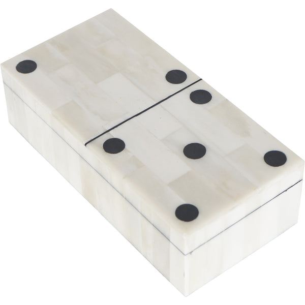 Beau Monde Libra Interiors Chollerford Bone Inlay Dominoes Box