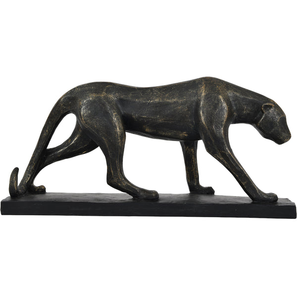 Beau Monde Libra Interiors Cubism Leopard Sculpture