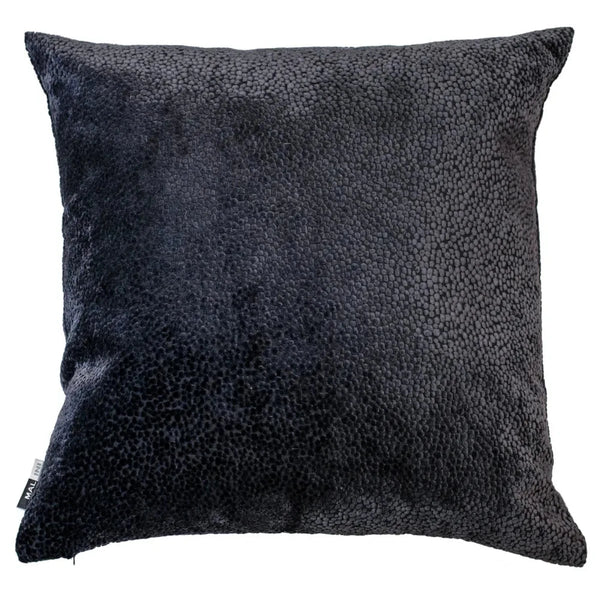 Beau Monde Malini Bingham Cut Velvet Cushion In Black