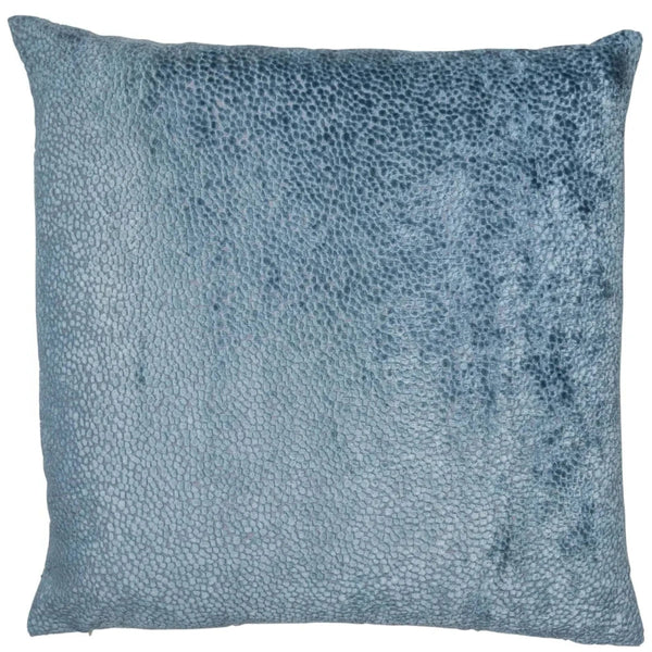Beau Monde Malini Bingham Cut Velvet Cushion In Blue
