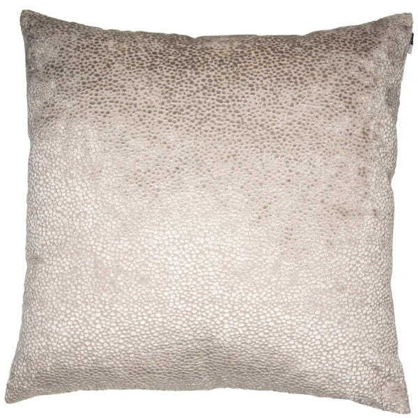 Beau Monde Malini Bingham Cut Velvet Cushion In Taupe