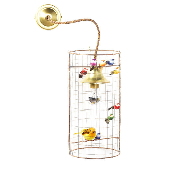 beau monde Mathieu Challieres La Voliere Birdcage Wall Lamp
