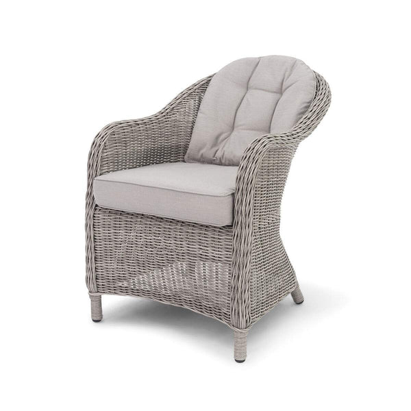 beau monde Maze Light Grey Pair of Oxford Heritage Dining chairs