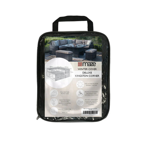 Beau Monde Maze Outdoor Cover For Large Square Corner Set With Rising Table (Ascot Or Harrogate Deluxe Corner)