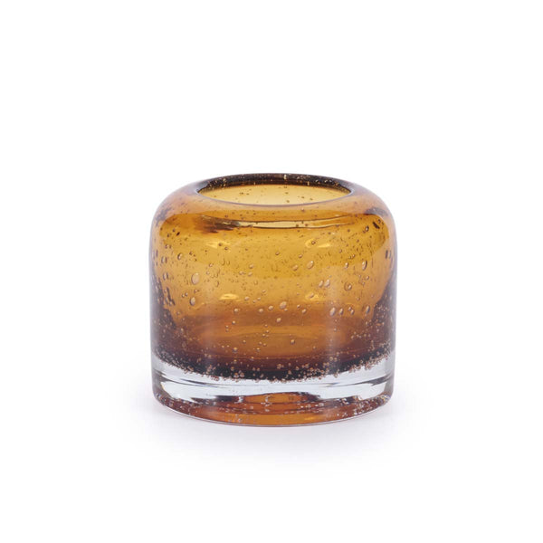 Beau Monde Mindy Brownes Burnt Orange Candle Holder Large