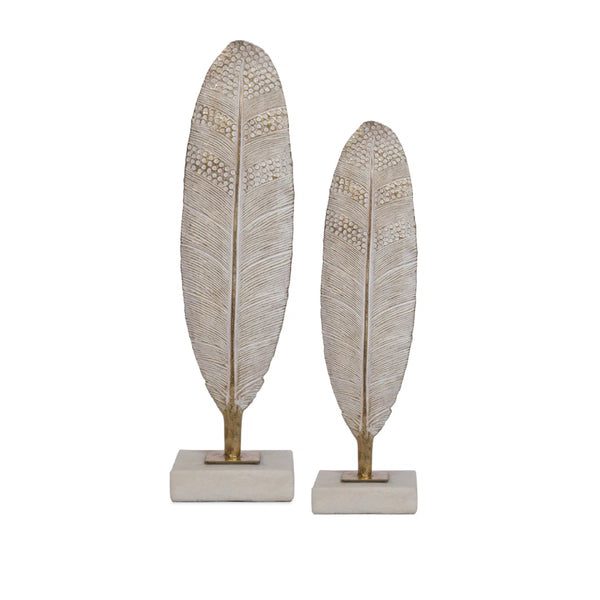 Beau Monde Mindy Brownes Feather Sculpture Set Of 2