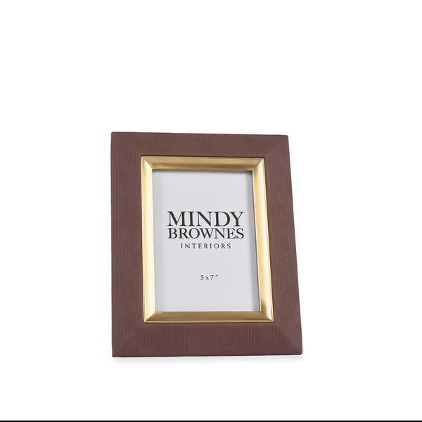 beau monde Mindy Brownes Sutera Brown Photo Frame 5x7 Inch