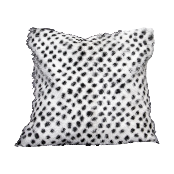 Beau Monde Native Home Dalmation Print Goatskin Cushion