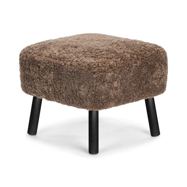 beau monde Natures Collection Emil Foot Rest Stool | Short Wool