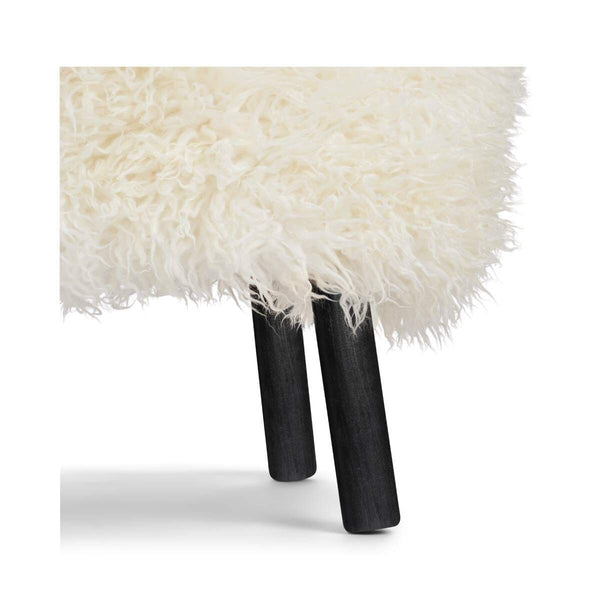 Beau Monde Natures Collection Emily Foot Rest | Long Wool