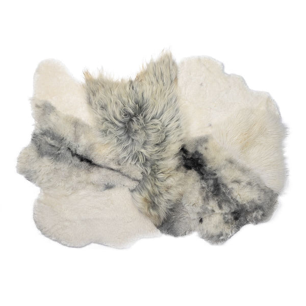 Beau Monde Natures Collection Long Wool / Short Wool Icelandic Sheepskin Design Rug