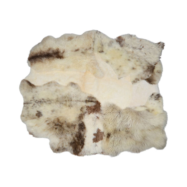 beau monde Natures Collection Multi Layered of Natural Fiber Sheepskin Long Wool/Short Wool