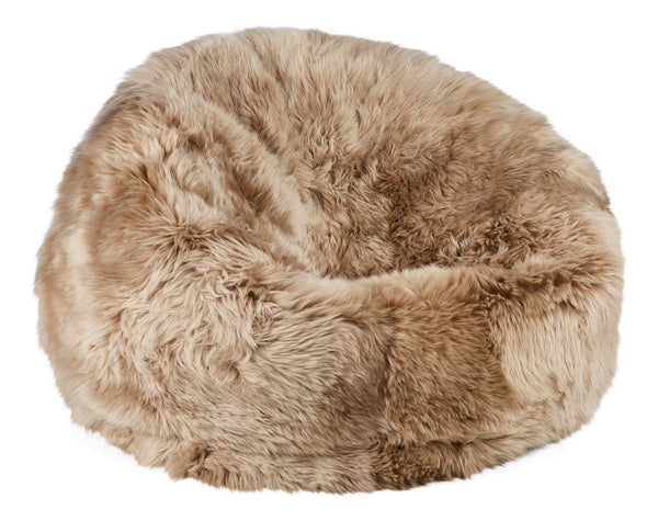 beau monde Natures Collection Round Sheepskin Bean Bag | Long Wool | Medium | Large