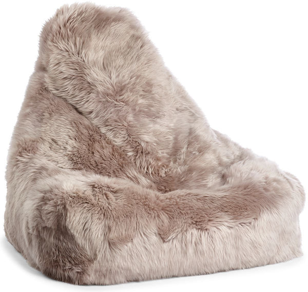 beau monde Natures Collection Sheepskin Bean Bag Chair | Long Wool