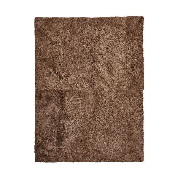 beau monde Natures Collection Short Wool Curly Sheepskin Design Rug