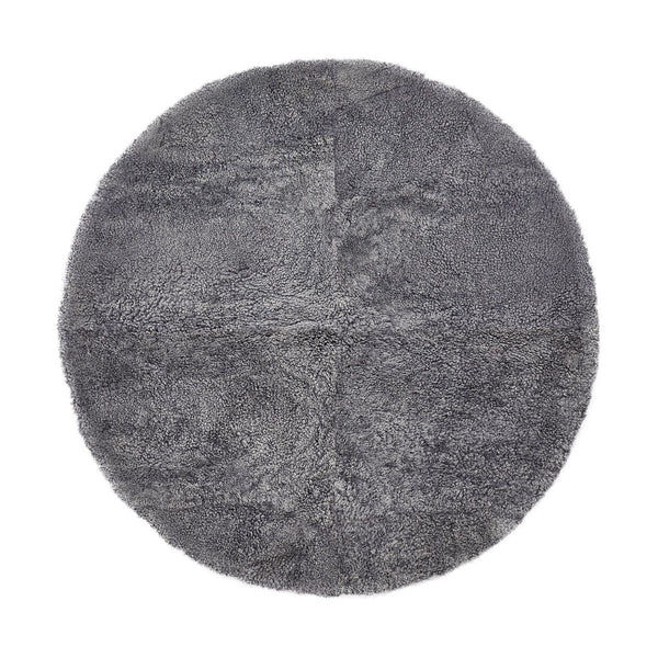 beau monde Natures Collection Short Wool Curly Sheepskin Design Rug | Ø140 cm