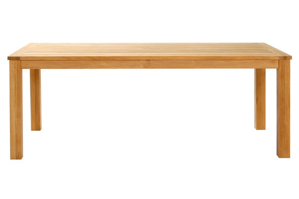 Beau Monde PR Home Antibes Outdoor Dining Table – 210 X 85cm Rectangular – Teak