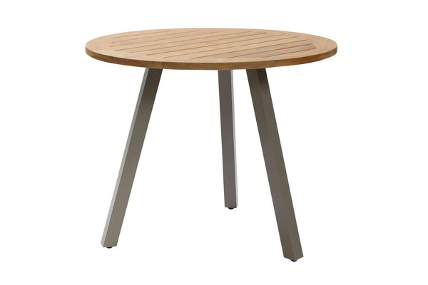 Beau Monde PR Home Atlantic 90cm Round Outdoor Dining Table – Kubu / Teak