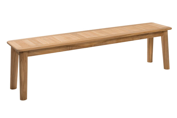 Beau Monde PR Home Shoreditch Outdoor Dining Bench – 165cm – Teak