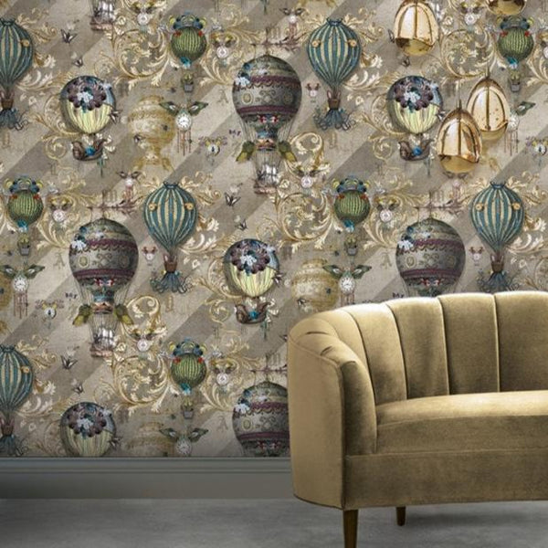Beau Monde Santorus Around The World Wallpaper In Stone