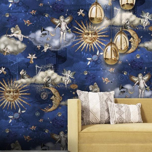 beau monde Santorus Celestial Wallpaper In Twilight
