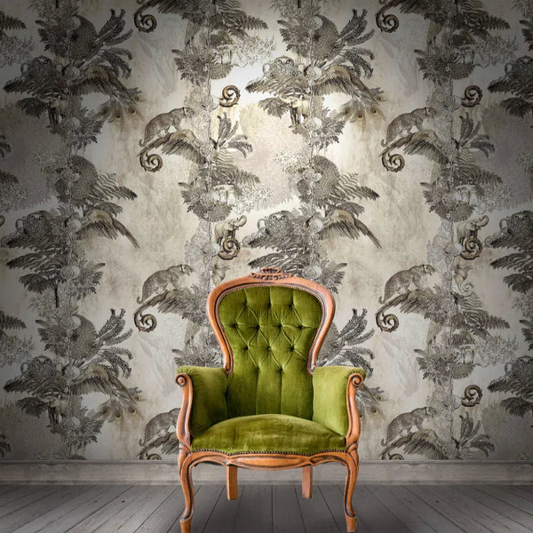 Beau Monde Santorus Jungle Paradise Wallpaper In Aniseed