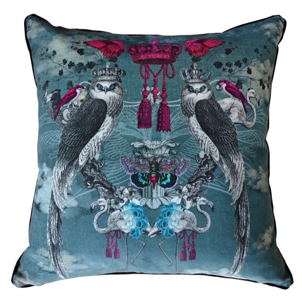 beau monde Santorus 'Regis' Velvet Scatter Cushion Cover