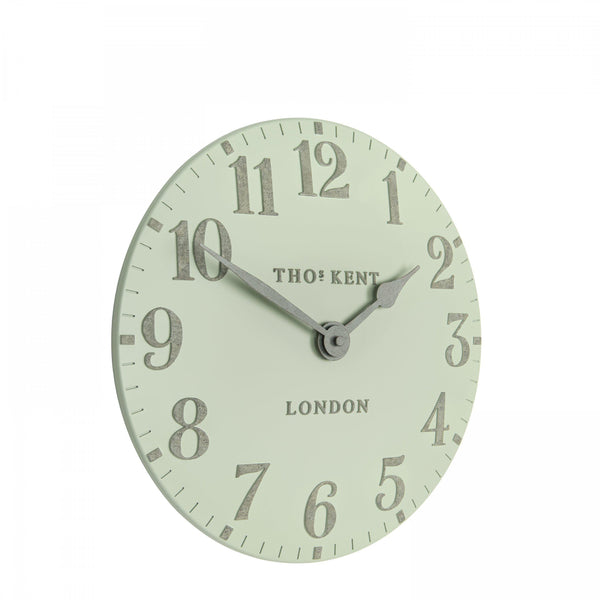 beau monde Thomas Kent 12'' Arabic Wall Clock Pearl Green