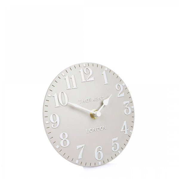 Beau Monde Thomas Kent 15cm Arabic Mantel Clock Dove Grey