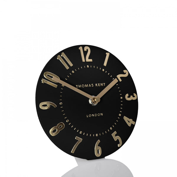 Beau Monde Thomas Kent 15cm Mulberry Mantel Clock Noir