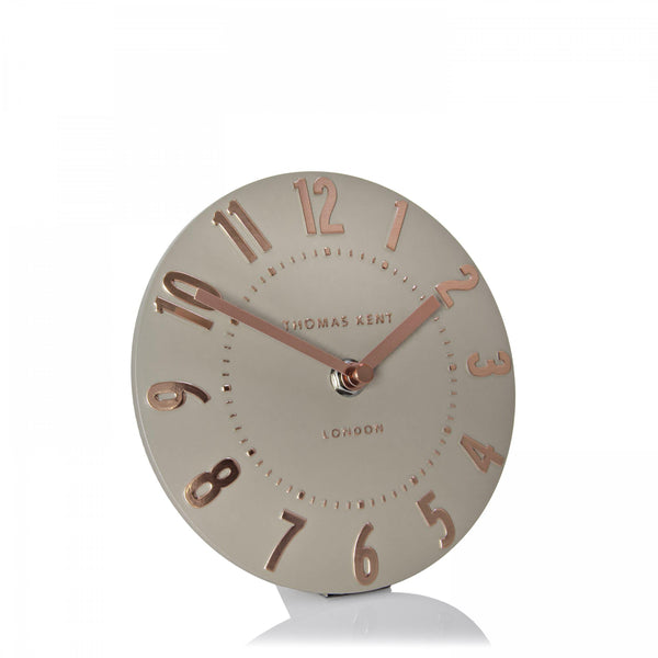 Beau Monde Thomas Kent 15cm Mulberry Mantel Clock Rose Gold