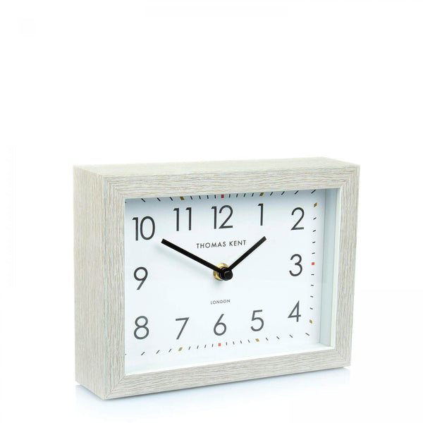 beau monde Thomas Kent 7" Smithfield Mantel Clock Silver Birch