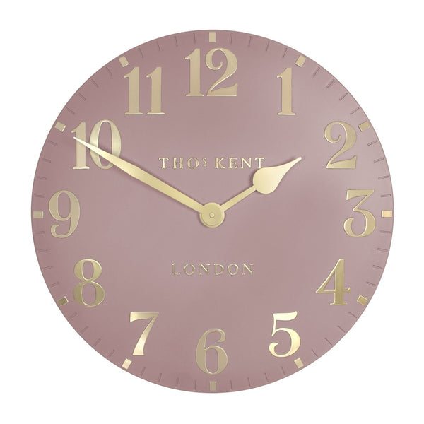 Beau Monde Thomas Kent Arabic 50cm Large Wall Clock - Blush Pink