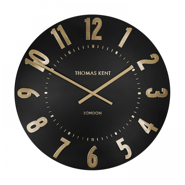 Beau Monde Thomas Kent Mulberry 50cm Large Wall Clock - Noir