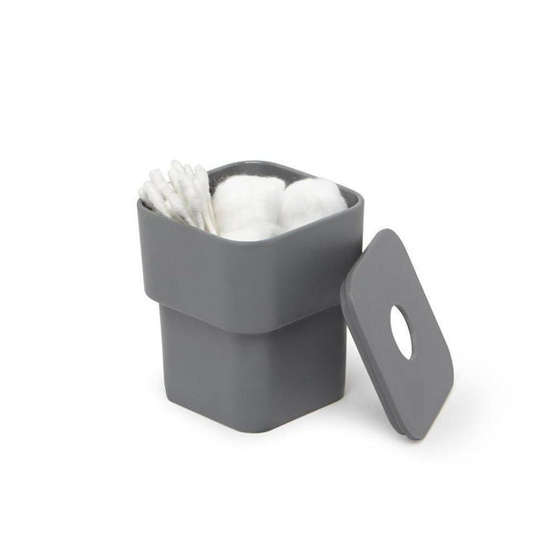 beau monde Umbra Scillae Bathroom Canister Charcoal Grey