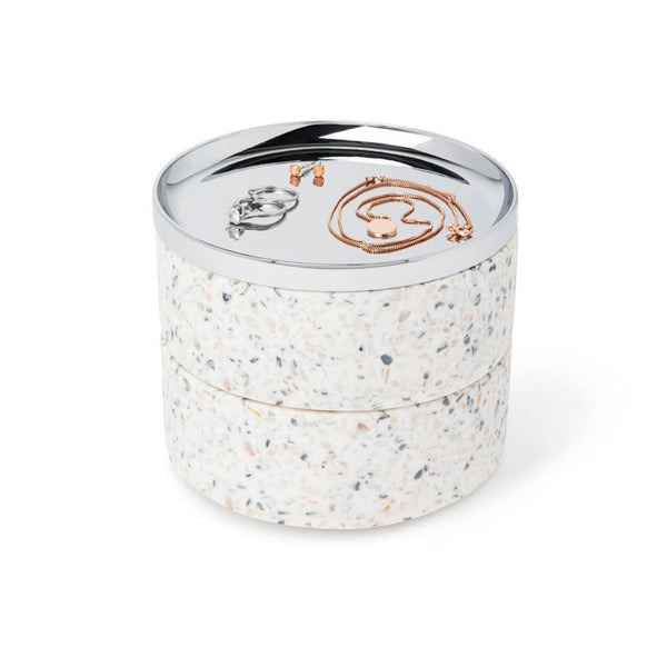 beau monde Umbra Tesora Jewellery Box Terrazzo Grey/Multi