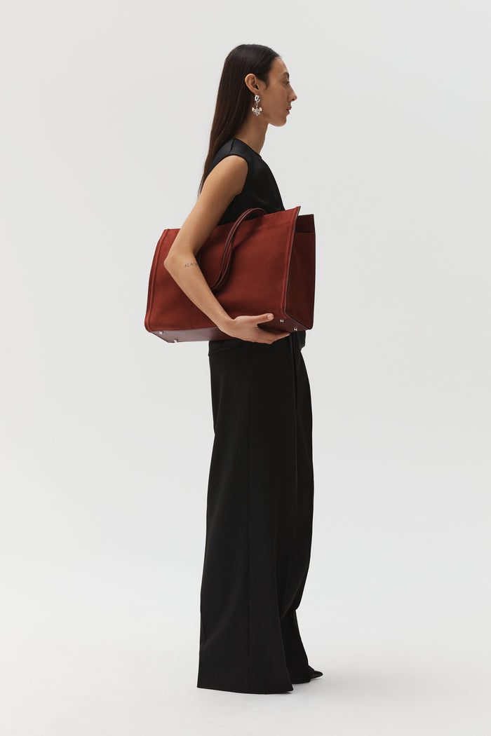 Beaufille City Tote In Maroon