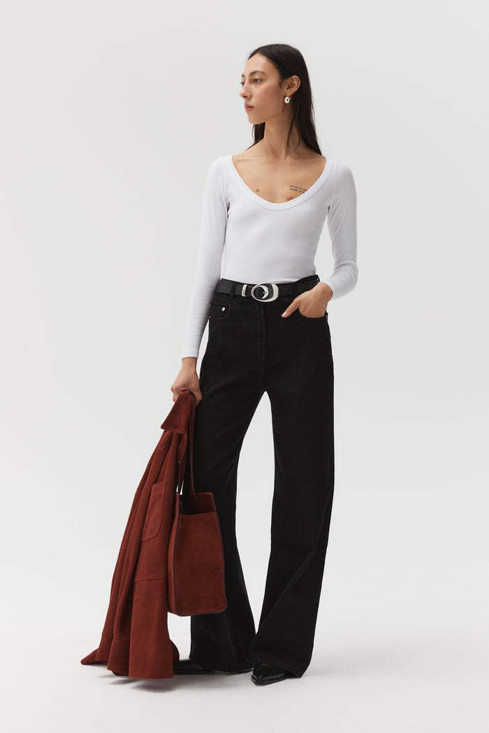 beaufille Deep Scoop Blouse