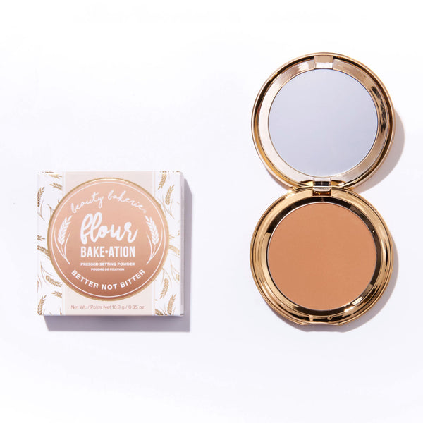 beauty bakerie cosmetics brand Almond (Chestnut) Pressed Flour Setting Powder