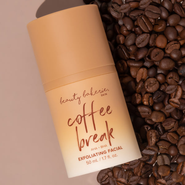Beauty Bakerie Cosmetics Brand Coffee Break AHA + BHA Exfoliating Facial Skin Care