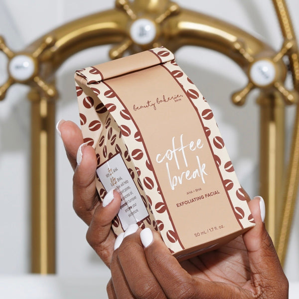 Beauty Bakerie Cosmetics Brand Coffee Break AHA + BHA Exfoliating Facial Skin Care