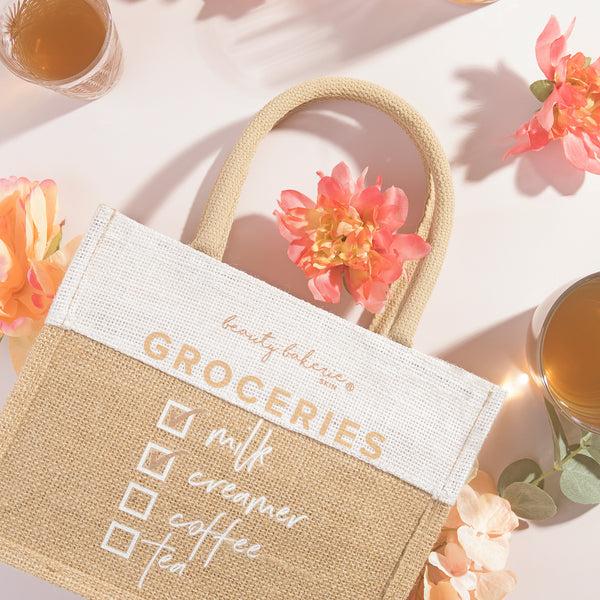 beauty bakerie cosmetics brand Grocery Bag Skin Care Tote Skin Care beauty bakerie cosmetics brand Grocery Bag Skin Care Tote Skin Care