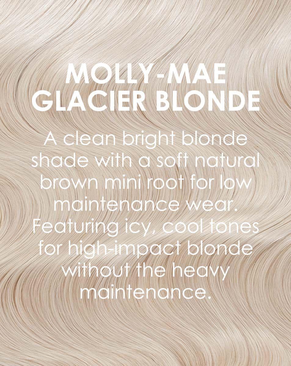Beauty Works 100% Remy Colour Swatch - Molly-Mae Glacier Blonde