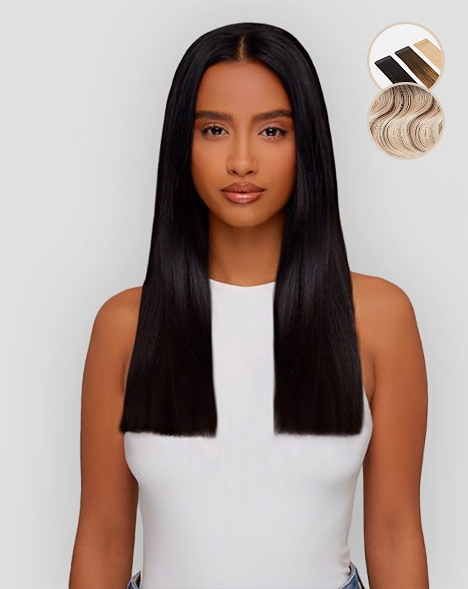 Beauty Works 14" Celebrity Choice® Slim-Line Tape - Walnut