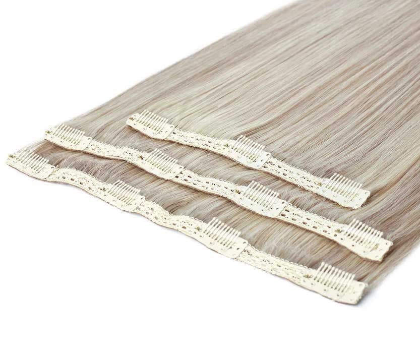 Beauty Works 16" Deluxe Remy Instant Clip-In Hair Extensions - Barley Blonde