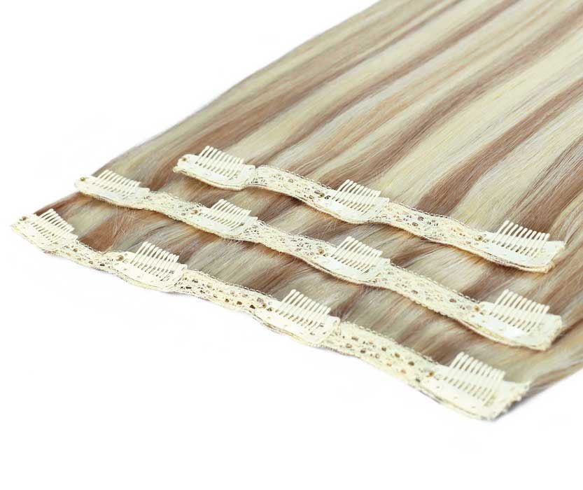 Beauty Works 16" Deluxe Remy Instant Clip-In Hair Extensions - Champagne Blonde