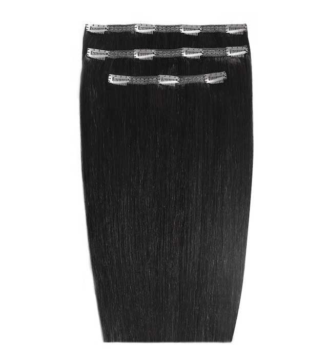 beauty works 16" Deluxe Remy Instant Clip-In Hair Extensions - Jet Set Black