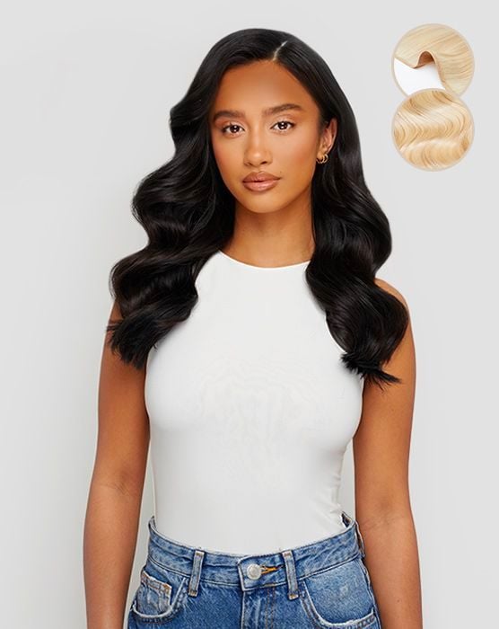 Beauty Works 16" Gold Flat Track® Weft - Vintage Blonde