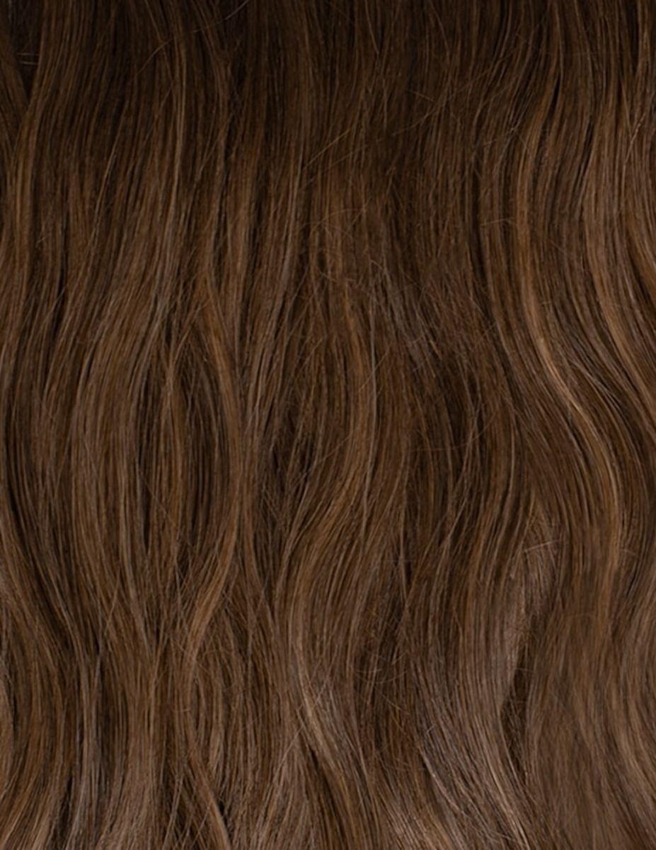 Beauty Works 18" Beach Wave Double Hair Set Clip-In Extensions - Brond'mbre