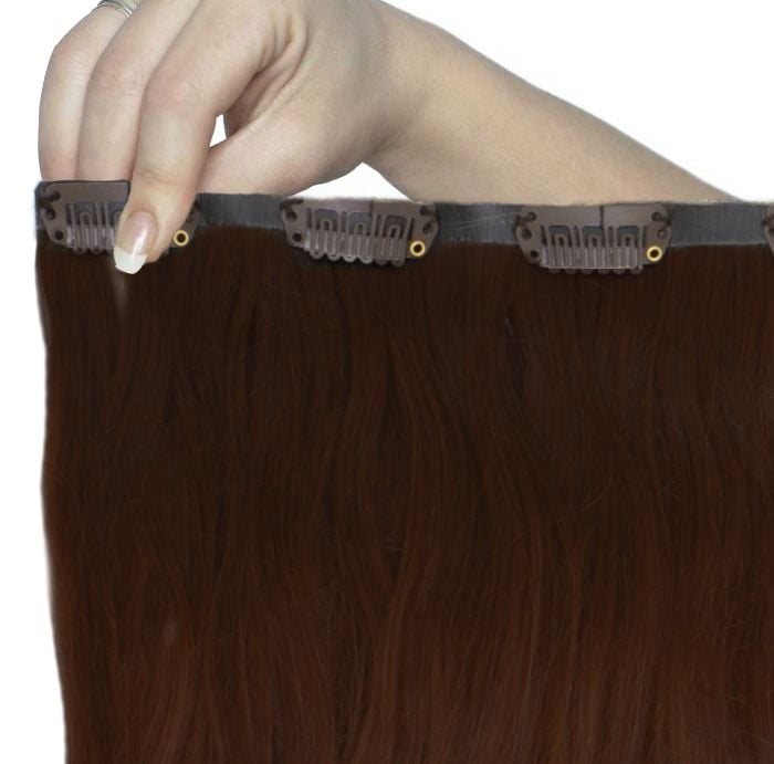 Beauty Works 18" Beach Wave Double Hair Set Clip-In Extensions - Hot Toffee